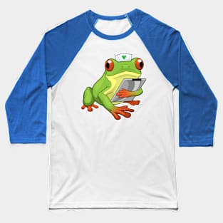 Frog Nurse Baseball T-Shirt